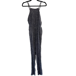 Hypnotic Women’s Floral Blue Smocked Front Jumpsuit